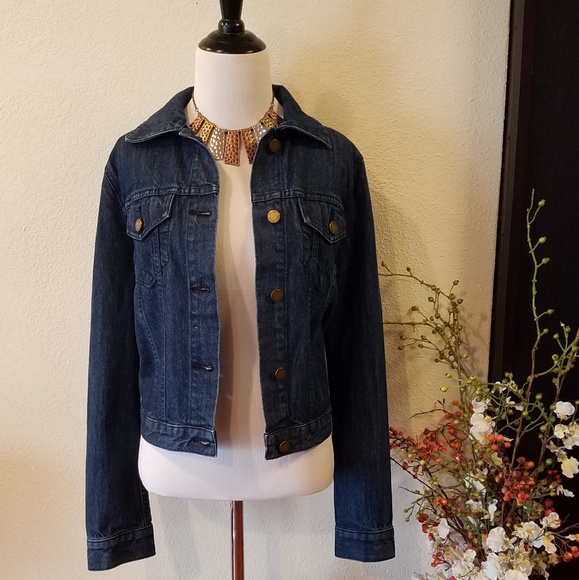 Michael Kors Denim Jeans Jacket Size Medium - Picture 2 of 8